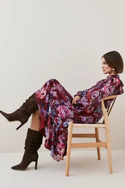 Best Pirce ⌛ Karen Millen Floral Printed Georgette Woven Midi 👗 Dress ⭐ 10 Best Pirce ⌛ Karen Millen Floral Printed Georgette Woven Midi 👗 Dress ⭐ -Karen Millen Outlet store bkk06662 floral xl 2