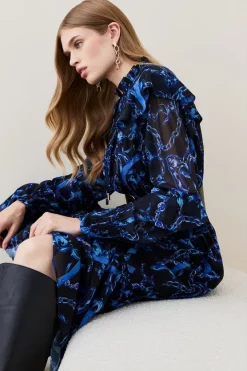 Budget ๐ฅ Karen Millen Chain Printed Georgette Woven Midi ๐ Dress ๐งจ 10 Budget ๐ฅ Karen Millen Chain Printed Georgette Woven Midi ๐ Dress ๐งจ -Karen Millen Outlet store bkk06666 chain xl 2