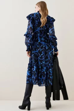 Budget ๐ฅ Karen Millen Chain Printed Georgette Woven Midi ๐ Dress ๐งจ 12 Budget ๐ฅ Karen Millen Chain Printed Georgette Woven Midi ๐ Dress ๐งจ -Karen Millen Outlet store bkk06666 chain xl 4
