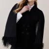 New ๐ Karen Millen Italian Virgin Wool Feather Hem Cape ๐งฅ Coat - black ๐ 2 New ๐ Karen Millen Italian Virgin Wool Feather Hem Cape ๐งฅ Coat - black ๐ -Karen Millen Outlet store bkk06687 black xl
