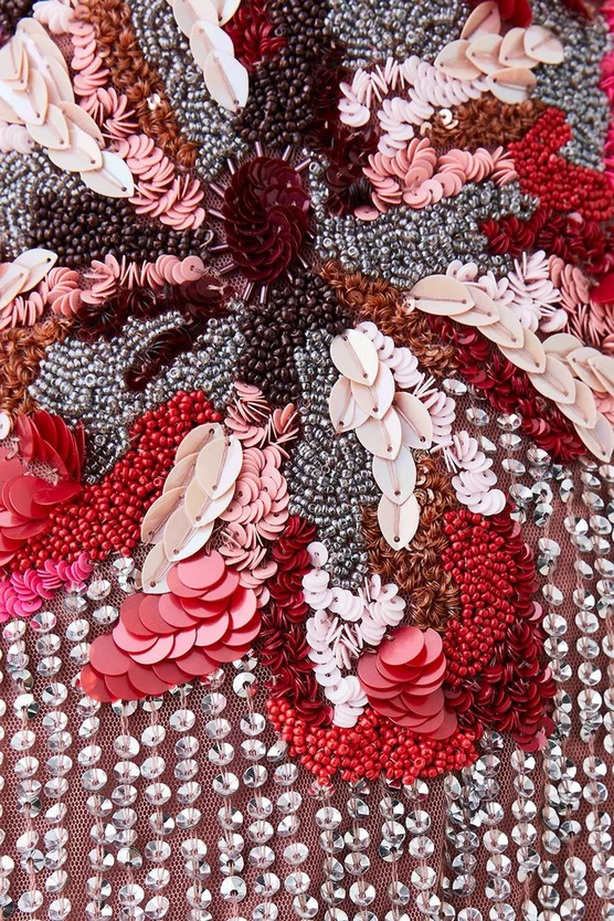 Cheap ๐ Karen Millen Mixed Sequin & Beaded Fringed Mini ๐ Dress - silver ๐งจ 7 Cheap ๐ Karen Millen Mixed Sequin & Beaded Fringed Mini ๐ Dress - silver ๐งจ - Image 5