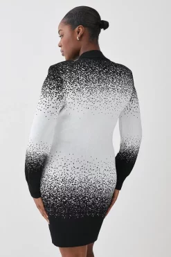 Best Sale 🥰 Karen Millen Plus Size Hotfix Sequin Knit Mini 👗 Dress - mono 🌟 10 Best Sale 🥰 Karen Millen Plus Size Hotfix Sequin Knit Mini 👗 Dress - mono 🌟 -Karen Millen Outlet store bkk06720 mono xl 2