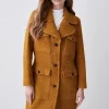 Coupon โจ Karen Millen Boucle Pocket Detail Collared ๐งฅ Coat - mustard ๐งจ 2 Coupon โจ Karen Millen Boucle Pocket Detail Collared ๐งฅ Coat - mustard ๐งจ -Karen Millen Outlet store bkk06742 mustard xl