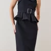 Wholesale ๐งจ Karen Millen Compact Stretch Peplum Midi ๐ Dress โ๏ธ 1 Wholesale ๐งจ Karen Millen Compact Stretch Peplum Midi ๐ Dress โ๏ธ -Karen Millen Outlet store bkk06747 black xl