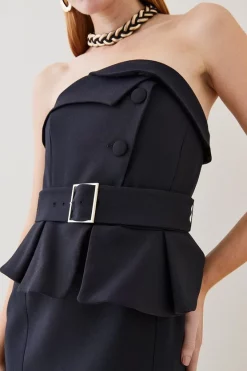 Wholesale ๐งจ Karen Millen Compact Stretch Peplum Midi ๐ Dress โ๏ธ 13 Wholesale ๐งจ Karen Millen Compact Stretch Peplum Midi ๐ Dress โ๏ธ -Karen Millen Outlet store bkk06747 black xl 4