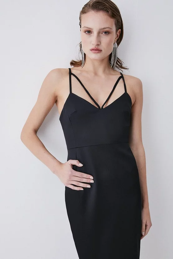 Budget ๐ฅ Karen Millen Italian Structured Satin Pencil Midi ๐ Dress ๐ฅ 5 Budget ๐ฅ Karen Millen Italian Structured Satin Pencil Midi ๐ Dress ๐ฅ - Image 3