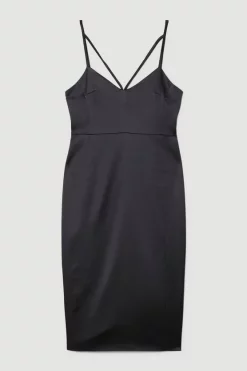 Budget ๐ฅ Karen Millen Italian Structured Satin Pencil Midi ๐ Dress ๐ฅ 12 Budget ๐ฅ Karen Millen Italian Structured Satin Pencil Midi ๐ Dress ๐ฅ -Karen Millen Outlet store bkk06758 black xl 3