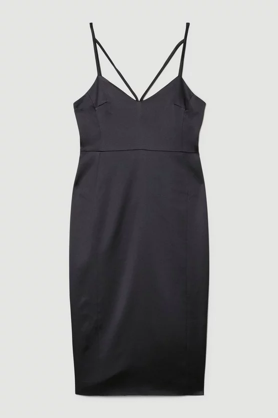 Budget ๐ฅ Karen Millen Italian Structured Satin Pencil Midi ๐ Dress ๐ฅ 6 Budget ๐ฅ Karen Millen Italian Structured Satin Pencil Midi ๐ Dress ๐ฅ - Image 4