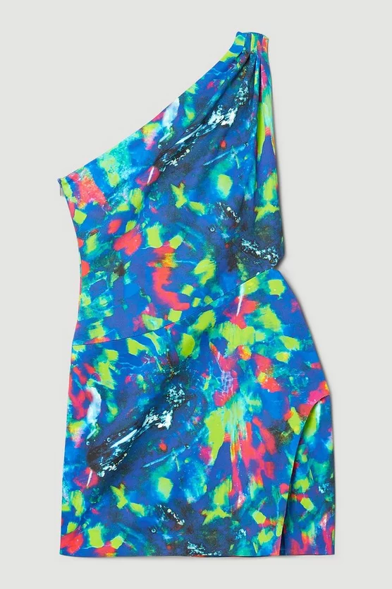 Budget ⭐ Karen Millen Weston Kaleidoscope Print Chain Mini 👗 Dress - multi 😉 6 Budget ⭐ Karen Millen Weston Kaleidoscope Print Chain Mini 👗 Dress - multi 😉 - Image 4