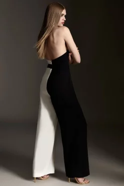 Best Sale 🎁 Karen Millen Soft Tailored Colourblock Crossfront Jumpsuit 🔥 13 Best Sale 🎁 Karen Millen Soft Tailored Colourblock Crossfront Jumpsuit 🔥 -Karen Millen Outlet store bkk06774 mono xl 4