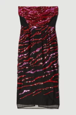 Buy ๐คฉ Karen Millen Abstract Sequin And Embroidery Bandeau ๐ Dress - pink โ๏ธ 11 Buy ๐คฉ Karen Millen Abstract Sequin And Embroidery Bandeau ๐ Dress - pink โ๏ธ -Karen Millen Outlet store bkk06809 pink xl 3