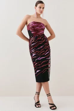 Buy ๐คฉ Karen Millen Abstract Sequin And Embroidery Bandeau ๐ Dress - pink โ๏ธ 12 Buy ๐คฉ Karen Millen Abstract Sequin And Embroidery Bandeau ๐ Dress - pink โ๏ธ -Karen Millen Outlet store bkk06809 pink xl 4