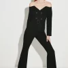 Buy ❤️ Karen Millen Clean Tailored Bardot Jumpsuit 🤩 -Karen Millen Outlet store bkk06813 black xl
