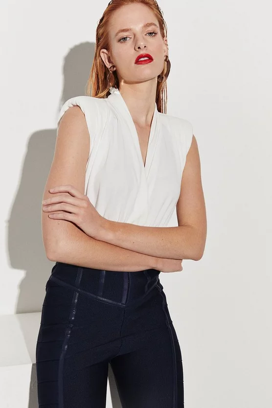 Wholesale ❤️ Karen Millen Bandage And Georgette Corset Style Jumpsuit - navy 😍 5 Wholesale ❤️ Karen Millen Bandage And Georgette Corset Style Jumpsuit - navy 😍 - Image 3