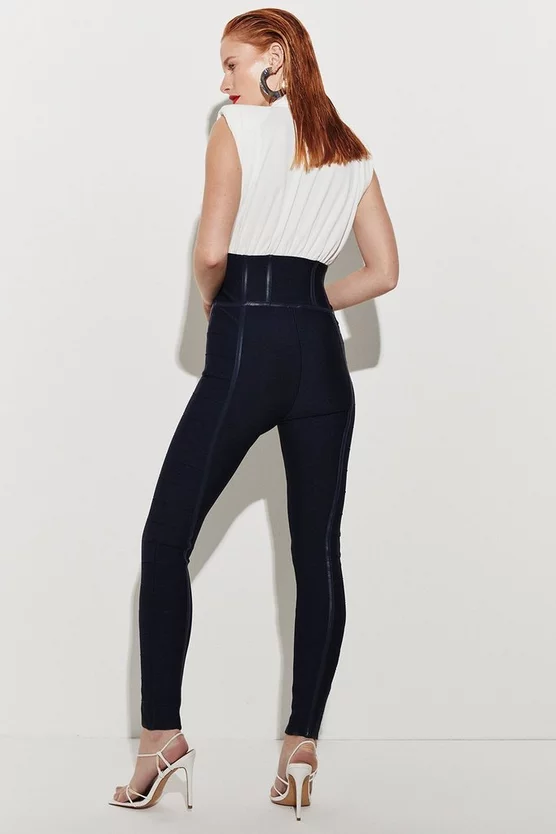 Wholesale ❤️ Karen Millen Bandage And Georgette Corset Style Jumpsuit - navy 😍 7 Wholesale ❤️ Karen Millen Bandage And Georgette Corset Style Jumpsuit - navy 😍 - Image 5