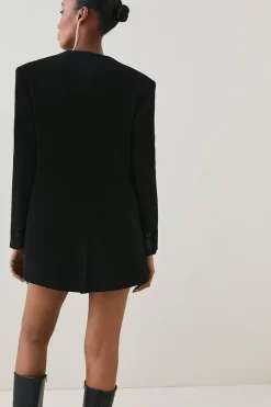 Brand new 🎉 Karen Millen Compact Viscose Collarless Tailored Jacket ✨ -Karen Millen Outlet store bkk06876 black xl 2