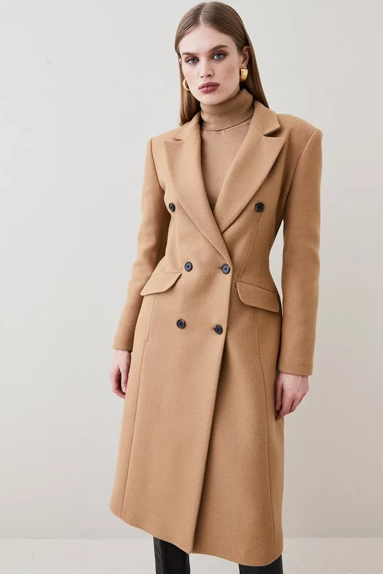Flash Sale 🔥 Karen Millen Italian Virgin Wool Hourglass Midi 🧥 Coat - camel 😍 7 Flash Sale 🔥 Karen Millen Italian Virgin Wool Hourglass Midi 🧥 Coat - camel 😍 - Image 5