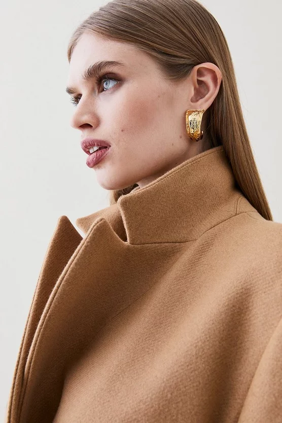 Flash Sale 🔥 Karen Millen Italian Virgin Wool Hourglass Midi 🧥 Coat - camel 😍 8 Flash Sale 🔥 Karen Millen Italian Virgin Wool Hourglass Midi 🧥 Coat - camel 😍 - Image 6