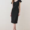 Coupon 💯 Karen Millen Structured Crepe Cross Detail Midi 👗 Dress 🥰 2 Coupon 💯 Karen Millen Structured Crepe Cross Detail Midi 👗 Dress 🥰 -Karen Millen Outlet store bkk06911 black xl