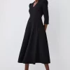 Deals ๐ Karen Millen Structured Crepe Full ๐ Skirted Midi ๐ Dress ๐คฉ 1 Deals ๐ Karen Millen Structured Crepe Full ๐ Skirted Midi ๐ Dress ๐คฉ -Karen Millen Outlet store bkk06918 black xl