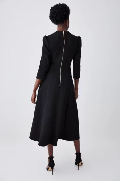 Deals 👍 Karen Millen Structured Crepe Full 👗 Skirted Midi 👗 Dress 🤩 13 Deals 👍 Karen Millen Structured Crepe Full 👗 Skirted Midi 👗 Dress 🤩 -Karen Millen Outlet store bkk06918 black xl 2