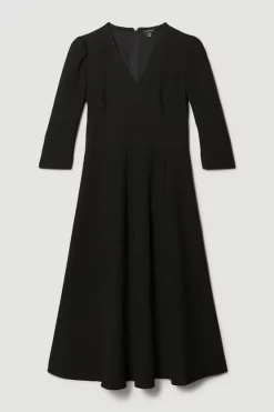 Deals 👍 Karen Millen Structured Crepe Full 👗 Skirted Midi 👗 Dress 🤩 14 Deals 👍 Karen Millen Structured Crepe Full 👗 Skirted Midi 👗 Dress 🤩 -Karen Millen Outlet store bkk06918 black xl 3