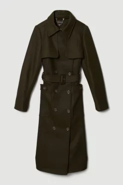 New ✔️ Karen Millen Italian Virgin Wool Collared Belted 🧥 Coat - khaki 🔥 12 New ✔️ Karen Millen Italian Virgin Wool Collared Belted 🧥 Coat - khaki 🔥 -Karen Millen Outlet store bkk06945 khaki xl 3
