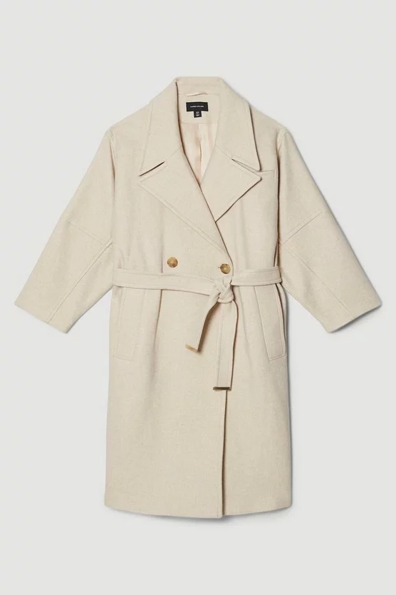 Hot Sale 🤩 Karen Millen Italian Wool Raglan Sleeve 🧥 Coat ⭐ 6 Hot Sale 🤩 Karen Millen Italian Wool Raglan Sleeve 🧥 Coat ⭐ - Image 4