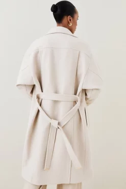 Hot Sale 🤩 Karen Millen Italian Wool Raglan Sleeve 🧥 Coat ⭐ 14 Hot Sale 🤩 Karen Millen Italian Wool Raglan Sleeve 🧥 Coat ⭐ -Karen Millen Outlet store bkk06950 butter xl 4