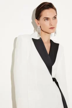 Best Sale ⌛ Karen Millen Satin Tux Tie Side Mini 👗 Dress 🥰 10 Best Sale ⌛ Karen Millen Satin Tux Tie Side Mini 👗 Dress 🥰 -Karen Millen Outlet store bkk06972 mono xl 1