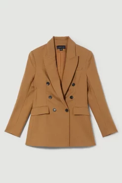 Best reviews of ✨ Karen Millen Premium Wool Flannel Double Breasted Jacket - charcoal 🛒