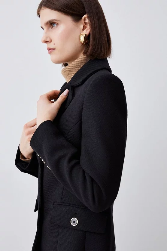 Best deal 🌟 Karen Millen Italian Wool Mix Short Formal 🧥 Coat 👏 4 Best deal 🌟 Karen Millen Italian Wool Mix Short Formal 🧥 Coat 👏 - Image 2