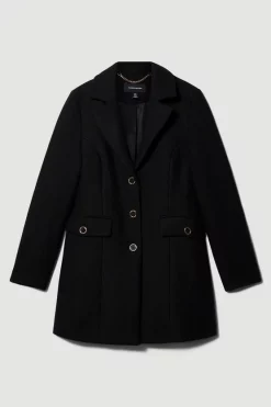 Best deal 🌟 Karen Millen Italian Wool Mix Short Formal 🧥 Coat 👏 12 Best deal 🌟 Karen Millen Italian Wool Mix Short Formal 🧥 Coat 👏 -Karen Millen Outlet store bkk07023 black xl 3