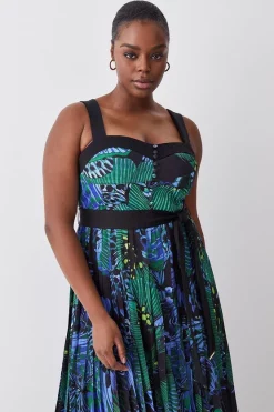 Best Pirce 💯 Karen Millen Plus Size Top Stitch Pleated Butterfly Woven Midi 👗 Dress - green ⌛ 12 Best Pirce 💯 Karen Millen Plus Size Top Stitch Pleated Butterfly Woven Midi 👗 Dress - green ⌛ -Karen Millen Outlet store bkk07052 green xl 4