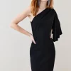 Cheap 💯 Karen Millen Compact Viscose Cape Pencil Midi 👗 Dress 👏 2 Cheap 💯 Karen Millen Compact Viscose Cape Pencil Midi 👗 Dress 👏 -Karen Millen Outlet store bkk07065 black xl