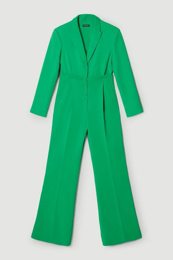 Budget โญ Karen Millen Compact Viscose Button Up Wide Leg Jumpsuit ๐ 6 Budget โญ Karen Millen Compact Viscose Button Up Wide Leg Jumpsuit ๐ - Image 4