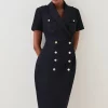New ๐ Karen Millen Tailored Double Breasted Tux Midi ๐ Dress ๐ 1 New ๐ Karen Millen Tailored Double Breasted Tux Midi ๐ Dress ๐ -Karen Millen Outlet store bkk07082 black xl