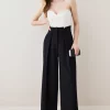 Discount 💯 Karen Millen Compact Stretch High Waist Wide Leg - black 🌟