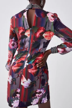 Cheapest 😉 Karen Millen Diamante Trim Floral Woven Mini 👗 Dress 🛒 -Karen Millen Outlet store bkk07113 floral xl 4