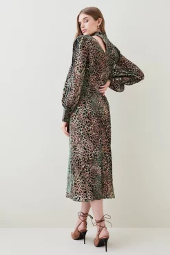 Outlet 😍 Karen Millen Velvet Animal Devoure Woven Maxi 👗 Dress 🤩 10 Outlet 😍 Karen Millen Velvet Animal Devoure Woven Maxi 👗 Dress 🤩 -Karen Millen Outlet store bkk07131 animal xl 2