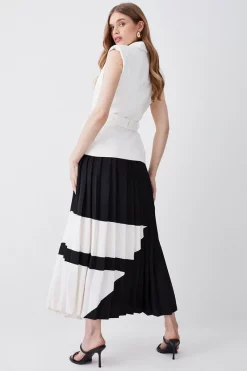 Deals 🔥 Karen Millen Mono Tailored And Pleat Belted Midi 👗 Dress 👍 10 Deals 🔥 Karen Millen Mono Tailored And Pleat Belted Midi 👗 Dress 👍 -Karen Millen Outlet store bkk07180 mono xl 2