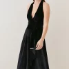 Budget ⌛ Karen Millen Slinky Velvet Waterfall Belted Midi 👗 Dress - black 👍 2 Budget ⌛ Karen Millen Slinky Velvet Waterfall Belted Midi 👗 Dress - black 👍 -Karen Millen Outlet store bkk07181 black xl