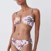 Wholesale ⌛ Karen Millen Palm Print Gold Trim 👙 Bikini Bottoms - multi 💯 -Karen Millen Outlet store bkk07191 multi xl
