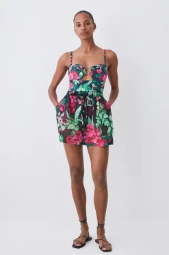 Hot Sale ✔️ Karen Millen Tropical Print Gold Trim Cut Out 🩱 Swimsuit - multi ✔️ 15 Hot Sale ✔️ Karen Millen Tropical Print Gold Trim Cut Out 🩱 Swimsuit - multi ✔️ -Karen Millen Outlet store bkk07194 multi xl 5