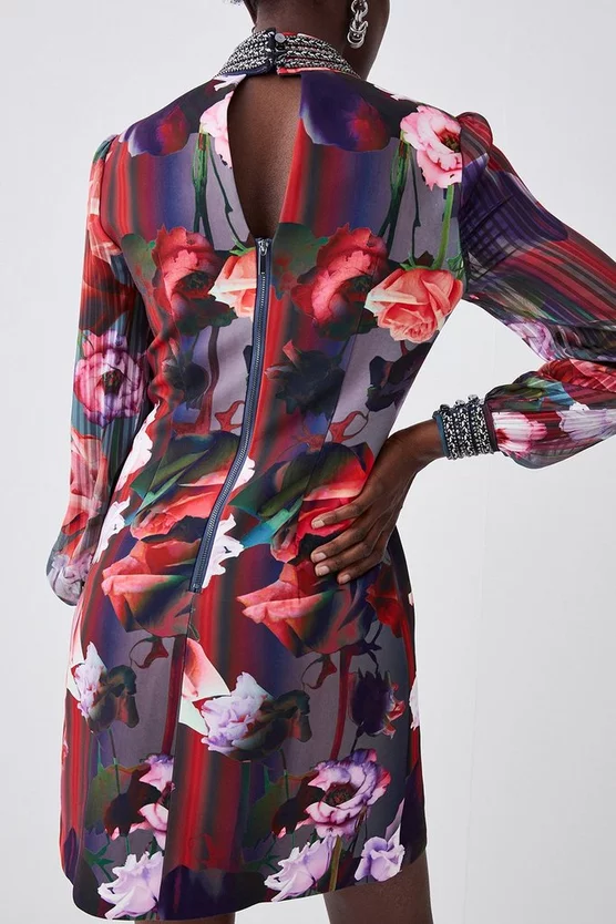 Promo ๐ Karen Millen Tall Diamante Trim Floral Woven Mini ๐ Dress ๐ฅ 5 Promo ๐ Karen Millen Tall Diamante Trim Floral Woven Mini ๐ Dress ๐ฅ - Image 3