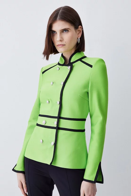 Discount ๐ Karen Millen Bandage Military Style Top - green ๐คฉ 3 Discount ๐ Karen Millen Bandage Military Style Top - green ๐คฉ