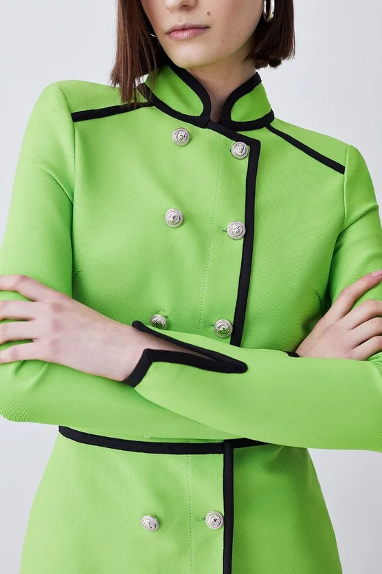 Discount ๐ Karen Millen Bandage Military Style Top - green ๐คฉ 4 Discount ๐ Karen Millen Bandage Military Style Top - green ๐คฉ - Image 2