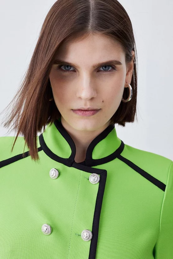 Discount ๐ Karen Millen Bandage Military Style Top - green ๐คฉ 7 Discount ๐ Karen Millen Bandage Military Style Top - green ๐คฉ - Image 5