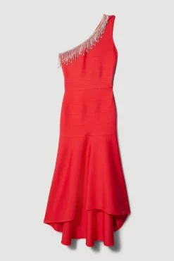 Top 10 🔥 Karen Millen Tall Bandage Diamante Trim One Shoulder High Low Midi 👗 Dress - pink ✔️ 11 Top 10 🔥 Karen Millen Tall Bandage Diamante Trim One Shoulder High Low Midi 👗 Dress - pink ✔️ -Karen Millen Outlet store bkk07309 pink xl 3