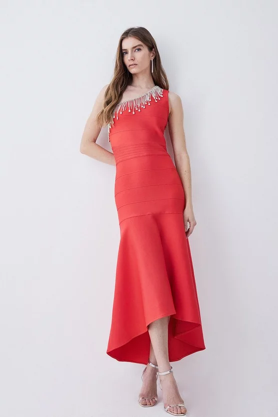 Best Sale 🛒 Karen Millen Bandage Diamante Trim One Shoulder High Low Midi 👗 Dress - orange ❤️ 3 Best Sale 🛒 Karen Millen Bandage Diamante Trim One Shoulder High Low Midi 👗 Dress - orange ❤️